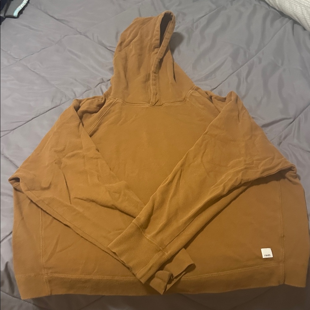 Vuori Womens Sunnyside Hoodie Mustard Orange Medium Pullover Hoodie Comfort